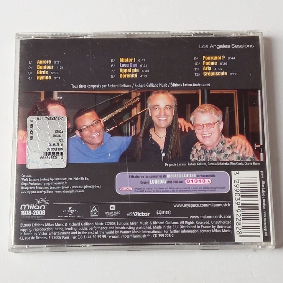 RICHARD GALLIANO – LOVE DAY / LOS ANGELES SESSIONS (2008) - CD 2.EL
