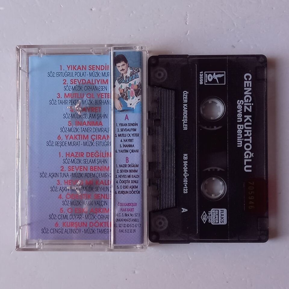 CENGİZ KURTOĞLU - SEVEN BENİM (1994) - KASET 2.EL