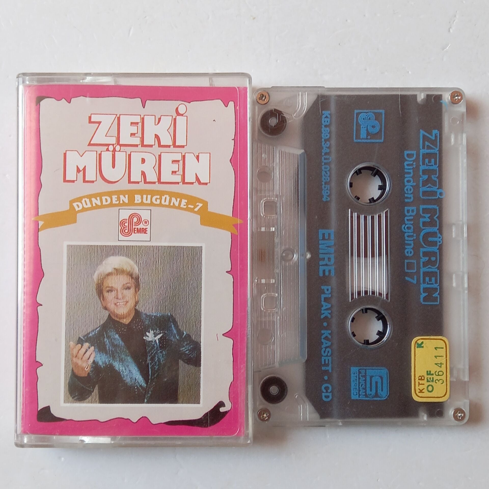 ZEKİ MÜREN - DÜNDEN BUGÜNE 7 (1989) - KASET 2.EL