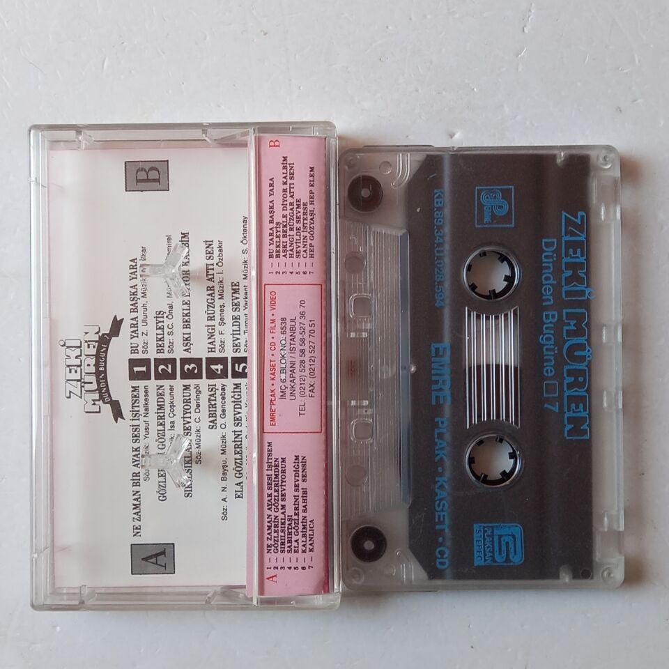 ZEKİ MÜREN - DÜNDEN BUGÜNE 7 (1989) - KASET 2.EL