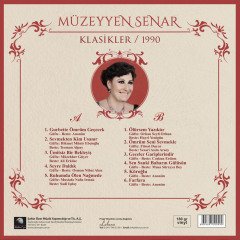 MÜZEYYEN SENAR - KLASİKLER 1990 - LP 2021 BASIM SIFIR PLAK