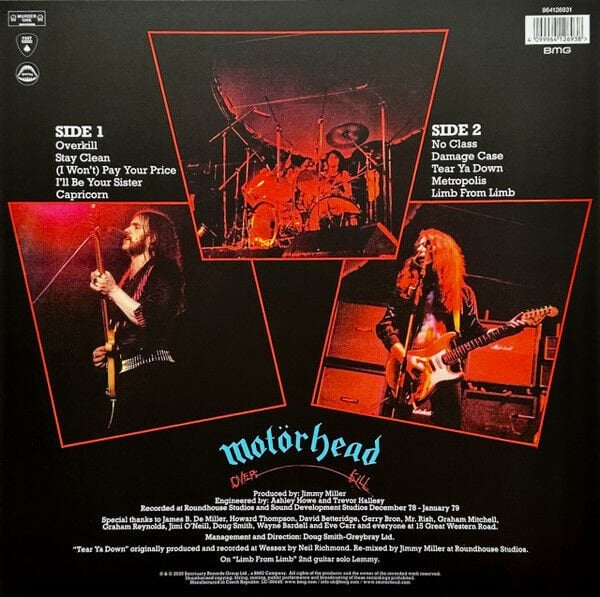MOTORHEAD - OVER KILL (1979) - LP 2025 COLOURED EDITION SIFIR PLAK