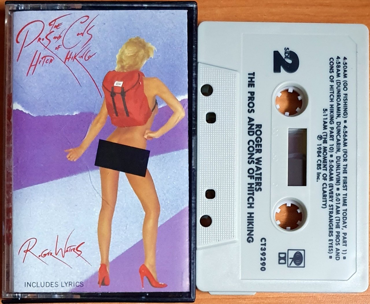 ROGER WATERS - THE PROS AND CONS OF HITCH HIKING (1984) - KASET MADE IN USA CBS 2.EL