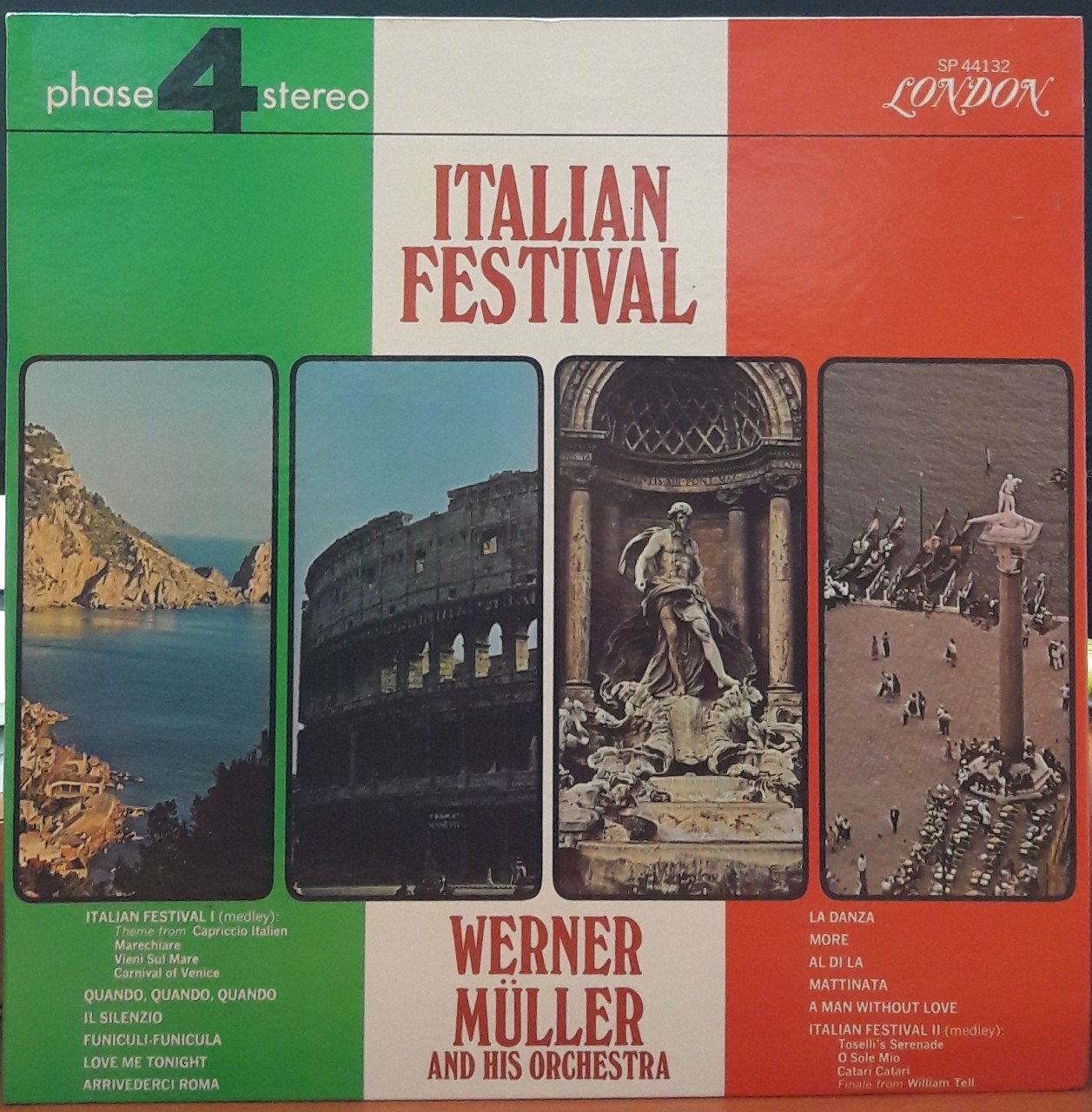 ITALIAN FESTIVAL - WERNER MÜLLER - PLAK 2.EL LONDON PHASE 4 STEREO