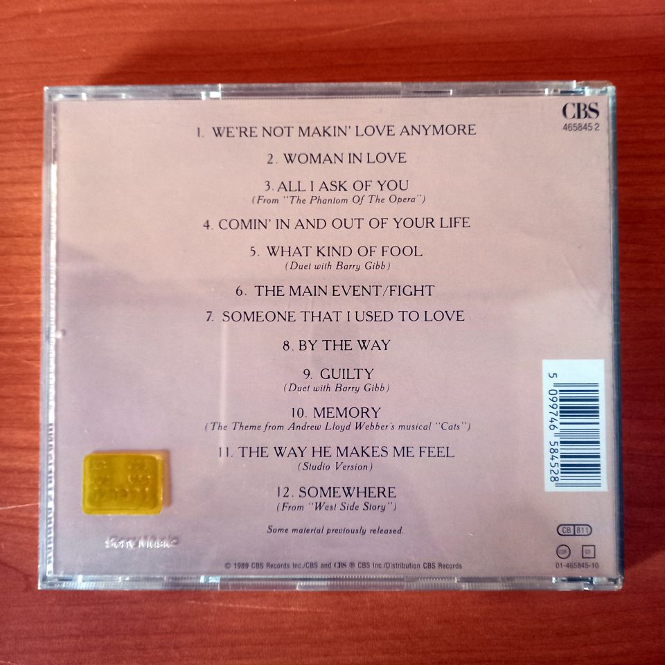 BARBRA STREISAND – A COLLECTION GREATEST HITS...AND MORE (1989) - CD 2.EL