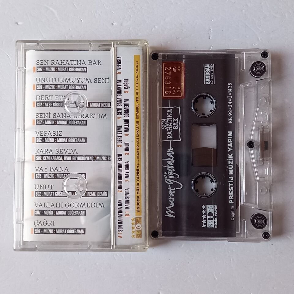 MURAT GÖĞEBAKAN - SEN RAHATINA BAK (1998) - KASET 2.EL
