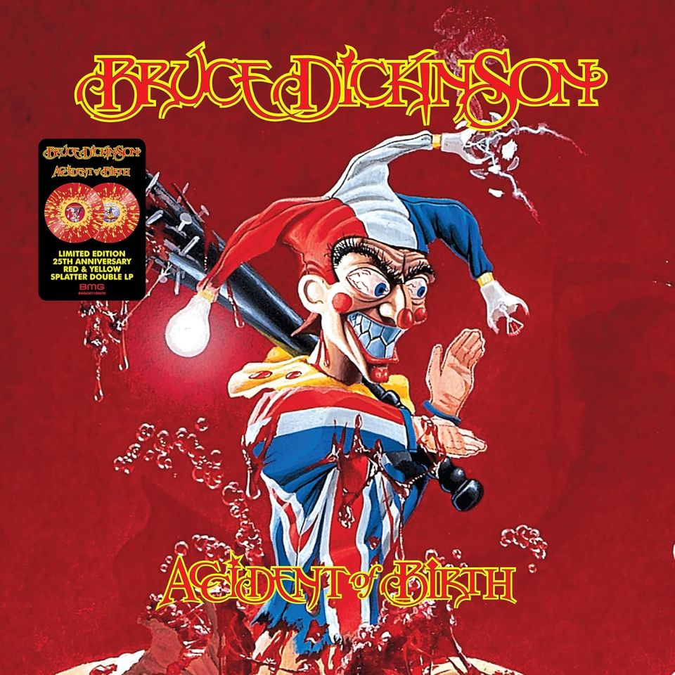 BRUCE DICKINSON - ACCIDENT OF BIRTH (1997) - 2LP 2022 RED & YELLOW SPLATTER COLOURED EDITION SIFIR PLAK
