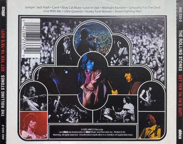 GET YER YA-YA'S OUT! (THE ROLLING STONES IN CONCERT) (1970) - CD 2002 DSD REMASTERED EDITION AMBALAJINDA SIFIR