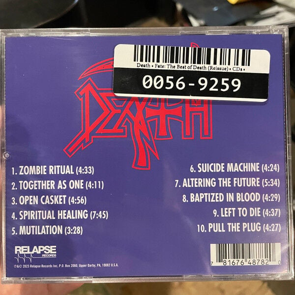 DEATH – FATE: THE BEST OF DEATH (2023) - CD JEWEL CASE AMBALAJINDA SIFIR