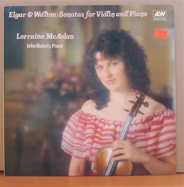 ELGAR & WALTON: SONATAS FOR VIOLIN AND PIANO / LORRAINE MCASLAN (1985) - LP 2.EL PLAK