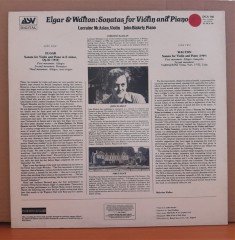 ELGAR & WALTON: SONATAS FOR VIOLIN AND PIANO / LORRAINE MCASLAN (1985) - LP 2.EL PLAK