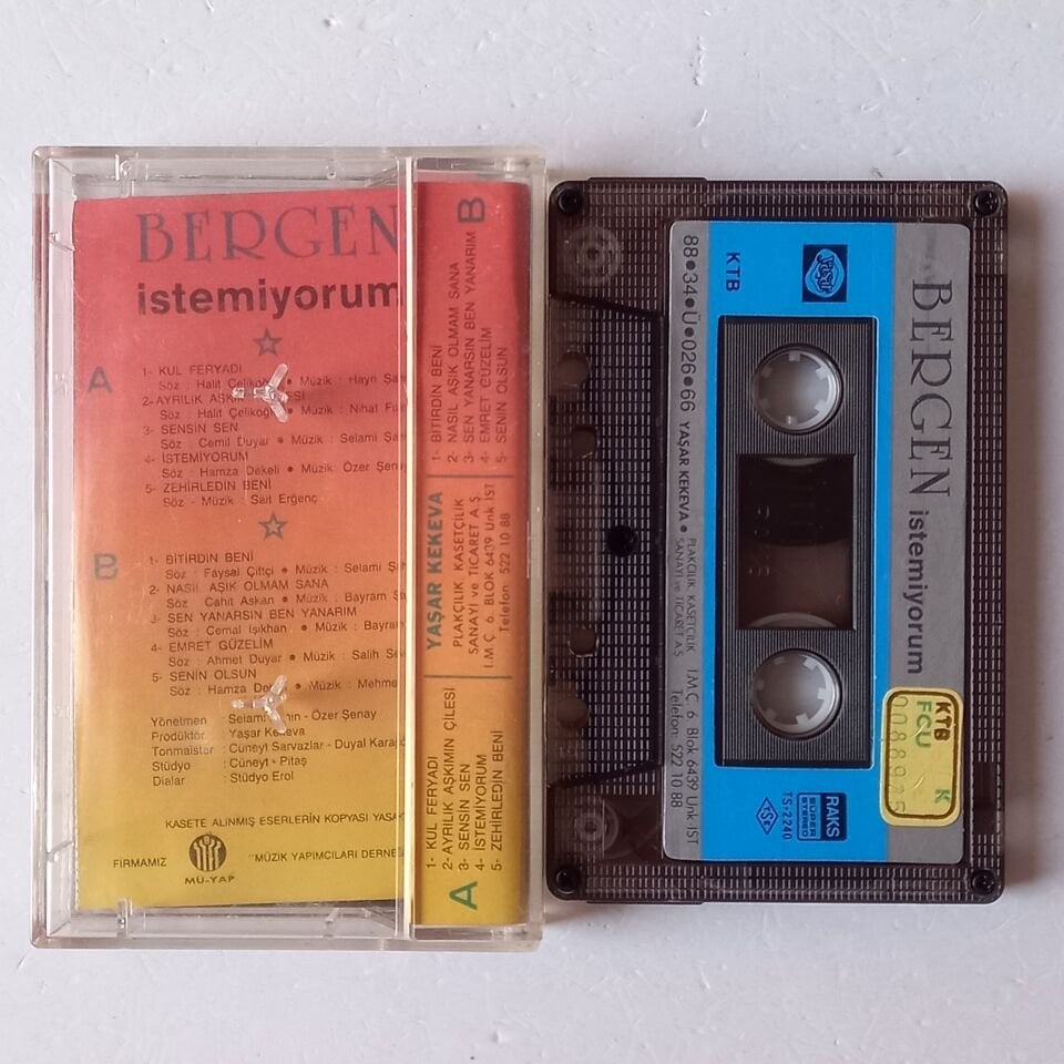 BERGEN - İSTEMİYORUM (1988) - KASET 2.EL
