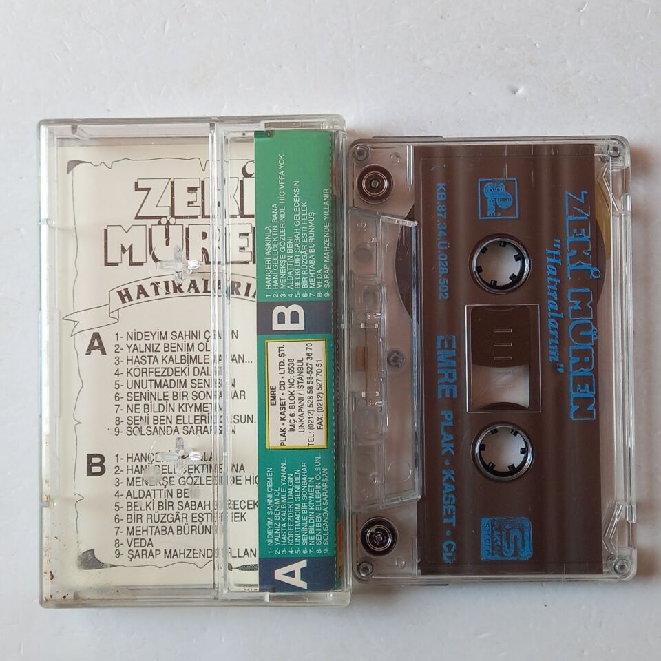 ZEKİ MÜREN - HATIRALARIM (1987) - KASET 2.EL