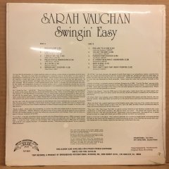 SARAH VAUGHAN - SWINGIN' EASY (1954) SIFIR PLAK