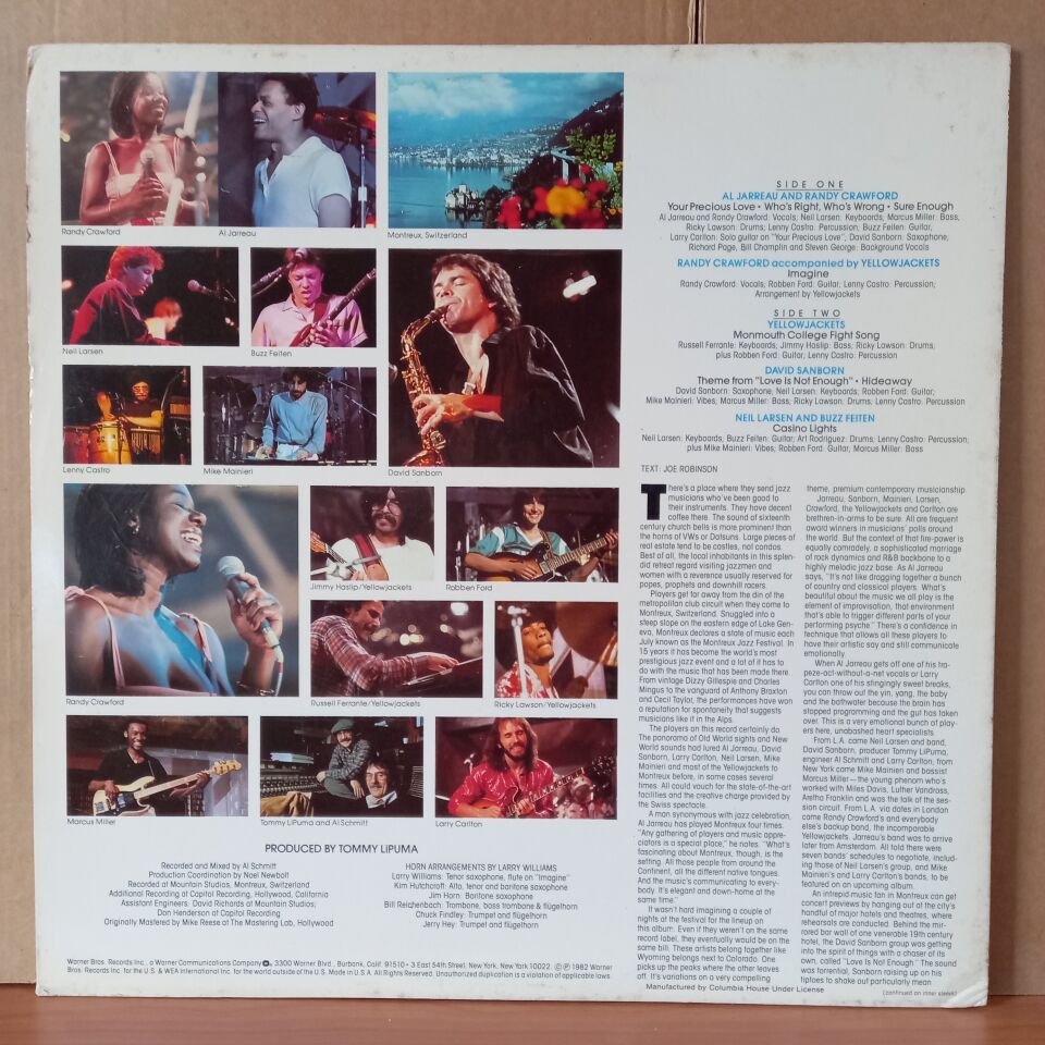 CASINO LIGHTS / DAVID SANBORN, AL JARREAU, RANDY CRAWFORD, YELLOWJACKETS, NEIL LARSEN, BUZZ FEITEN (1982) - LP 2.EL PLAK