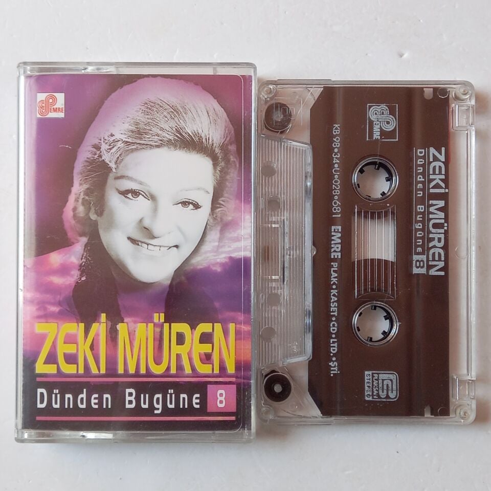 ZEKİ MÜREN - DÜNDEN BUGÜNE 8 (1998) - KASET 2.EL