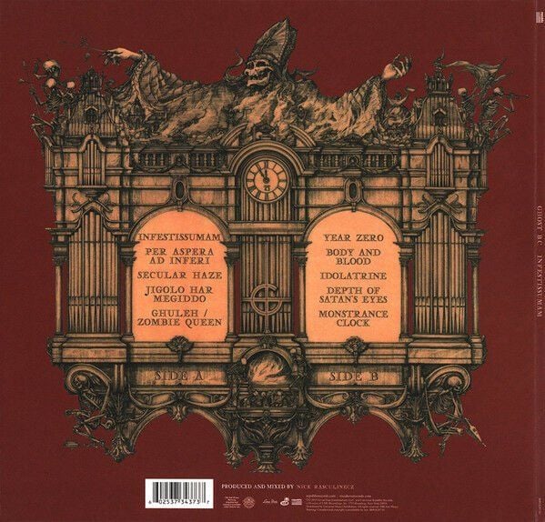 GHOST B.C – INFESTISSUMAM (2013) - LP SIFIR PLAK