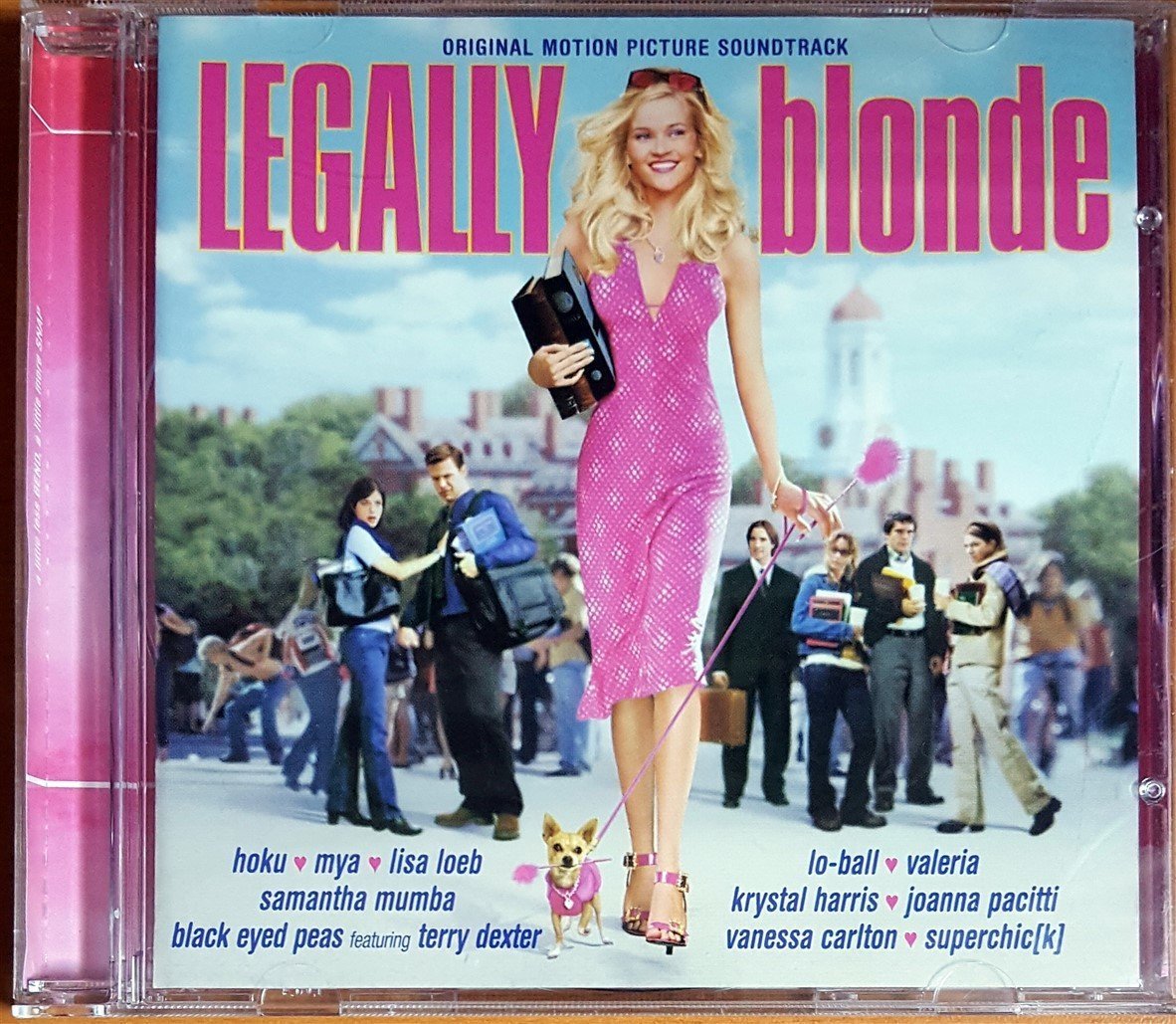 LEGALLY BLONDE SOUNDTRACK / HOKU, MYA, LISA LOEB, BLACK EYED PEAS, VALERIA, VANESSA CARLTON (2001) A&M RECORDS CD 2.EL