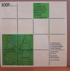 BACH: DU WAHRER GOTT UND DAVIDS SOHN / SEHET, WIR GEHN HINAUF GEN JERUSALEM - LP 2.EL PLAK
