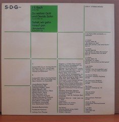 BACH: DU WAHRER GOTT UND DAVIDS SOHN / SEHET, WIR GEHN HINAUF GEN JERUSALEM - LP 2.EL PLAK