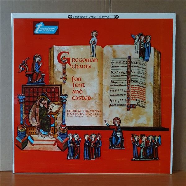 GREGORIAN CHANTS FOR LENT AND EASTER / CHOIR OF THE VIENNA HOFBURGKAPELLE, JOSEF SCHABASSER (1966) - LP 2.EL PLAK