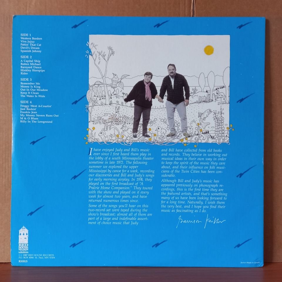BILL HINKLEY & JUDY LARSON – OUT IN OUR MEADOW (1987) - 2LP 2.EL PLAK