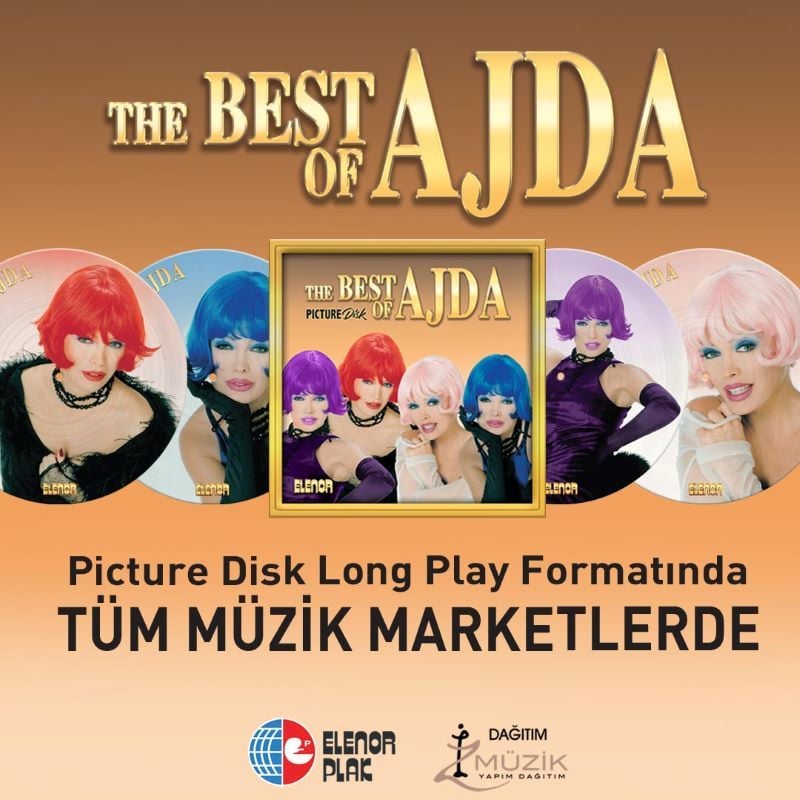 AJDA PEKKAN - BEST OF  (1998) - 2LP 2025 PICTURE DISC EDITION / RESİM BASKILI SIFIR PLAK