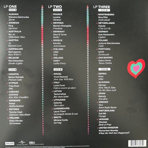 EUROVISION SONG CONTEST - BASEL 2025 / VARIOUS ARTISTS (2025) - 3LP COLOURED EDITION SIFIR PLAK