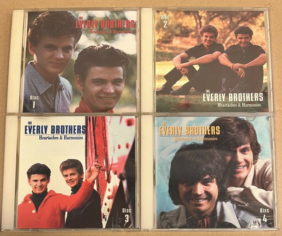 EVERLY BROTHERS ‎– HEARTACHES & HARMONIES (1994) - 4xCD 2.EL