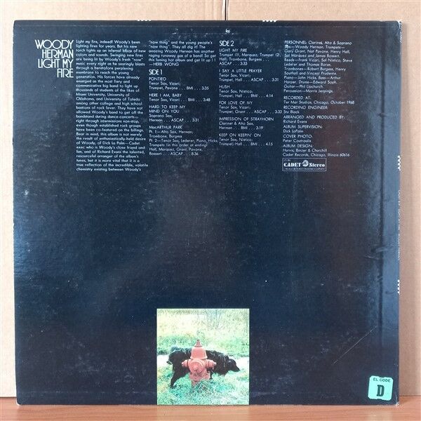 WOODY HERMAN – LIGHT MY FIRE (1969) - LP 2.EL PLAK