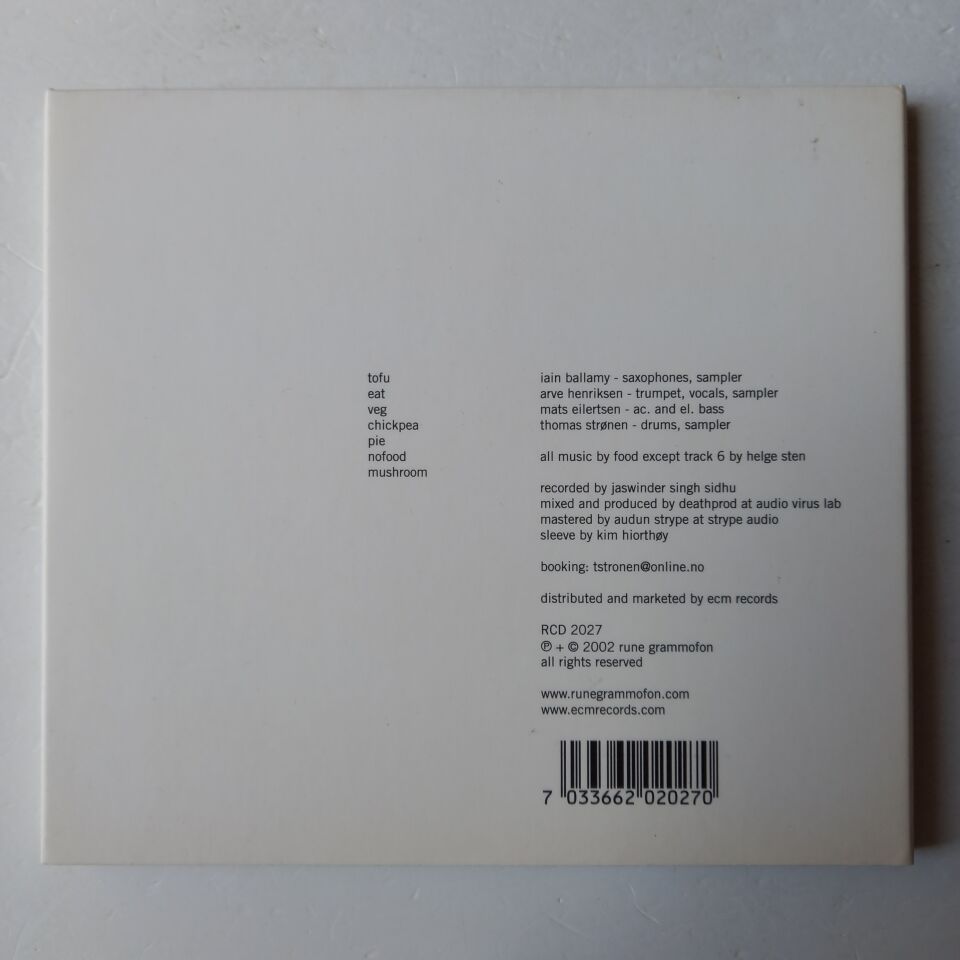 FOOD – VEGGIE (2002) - CD DIGIPAK 2.EL