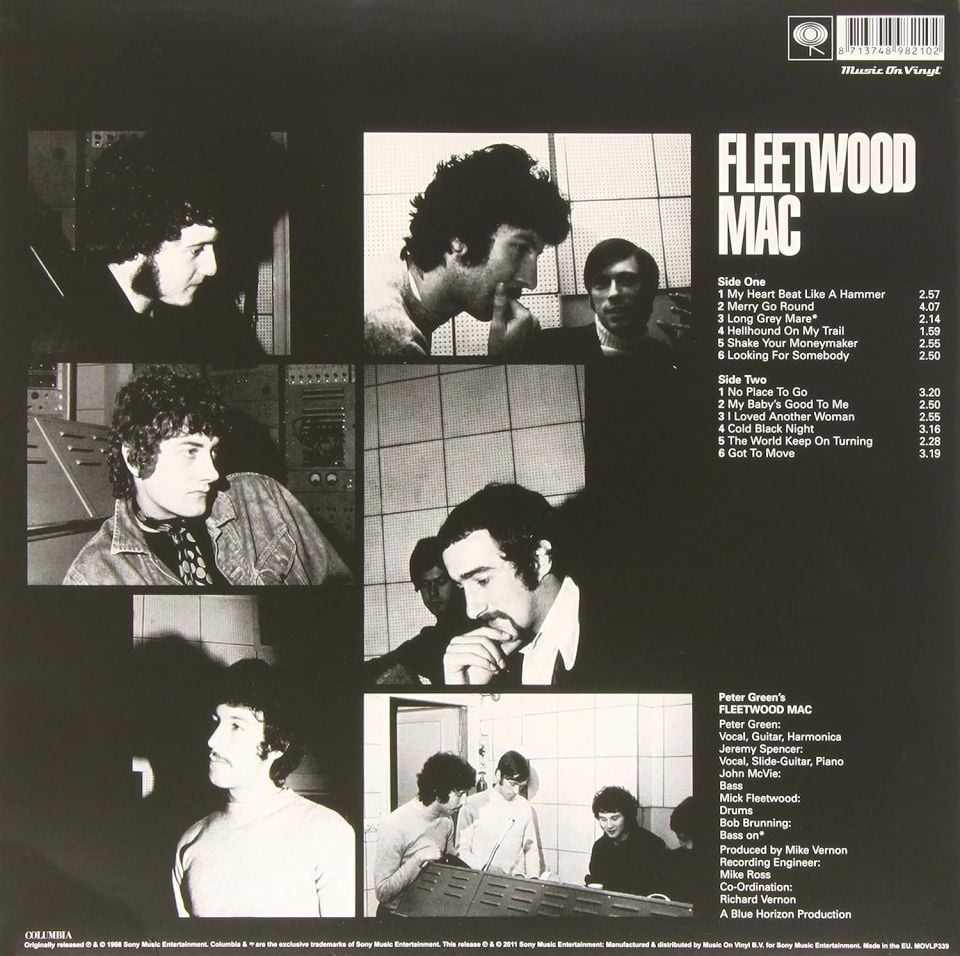 FLEETWOOD MAC - FLEETWOOD MAC (1968) aka PETER GREEN'S FLEETWOOD MAC - LP 180GR 2011 EDITION SIFIR PLAK