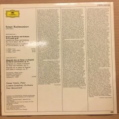 RACHMANINOV - PIANO CONCERTO NO.4 TAMAS VASARY LSO YURI AHRONOVITCH 1977 2.EL PLAK