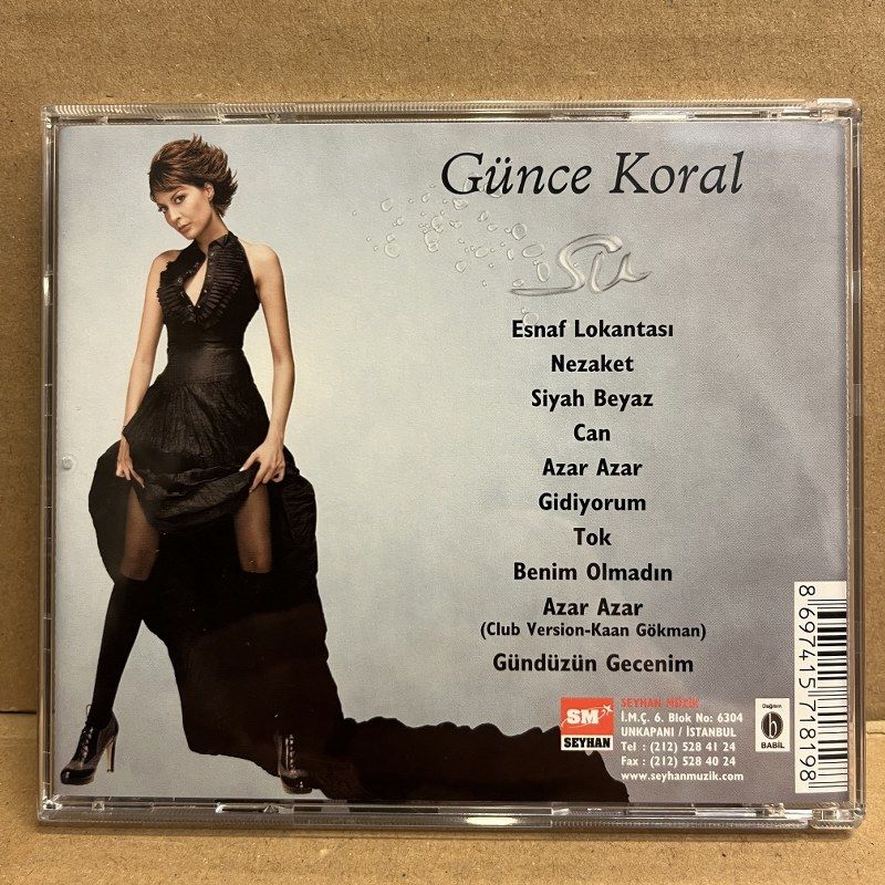 GÜNCE KORAL - SU (2008) CD PROMO BASKI 2.EL
