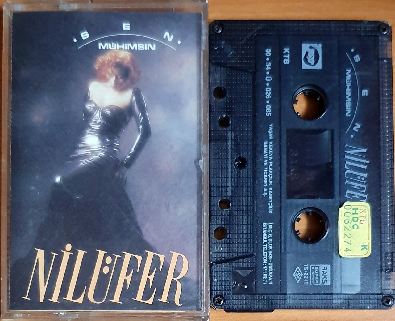 NİLÜFER - SEN MÜHİMSİN (1990) - KASET YAŞAR KEKEVA 2.EL