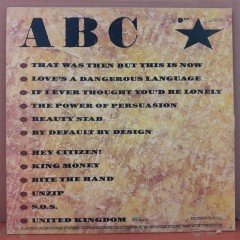 ABC - BEAUTY STAB (1983) - PLAK 2.EL