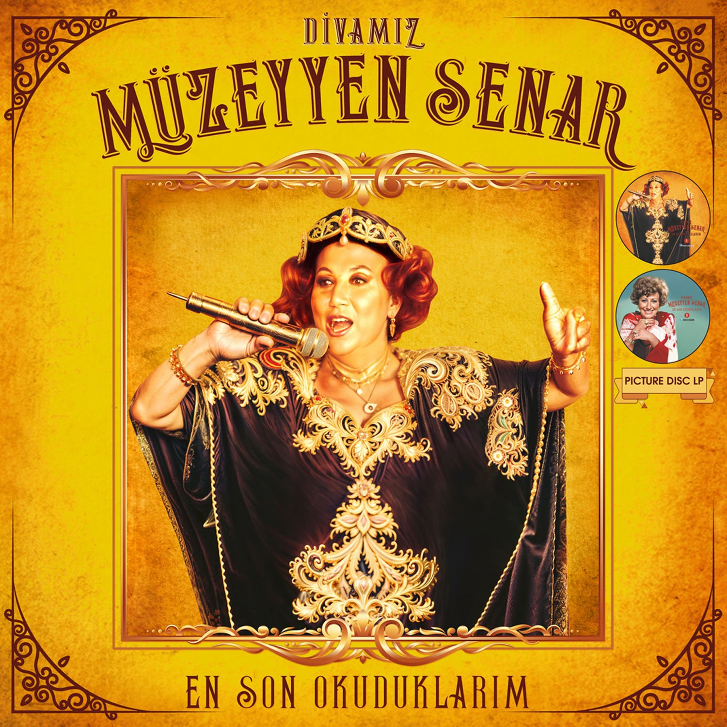 MÜZEYYEN SENAR - DİVA'MIZ / EN SON OKUDUKLARIM (2001) - LP COMPILATION 2025 PICTURE DISC EDITION / RESİM BASKILI SIFIR PLAK