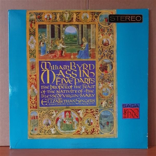 WILLIAM BYRD: MASS IN FIVE PARTS / ELIZABETH SINGERS, LOUIS HALSEY (1966) - LP 2.EL PLAK