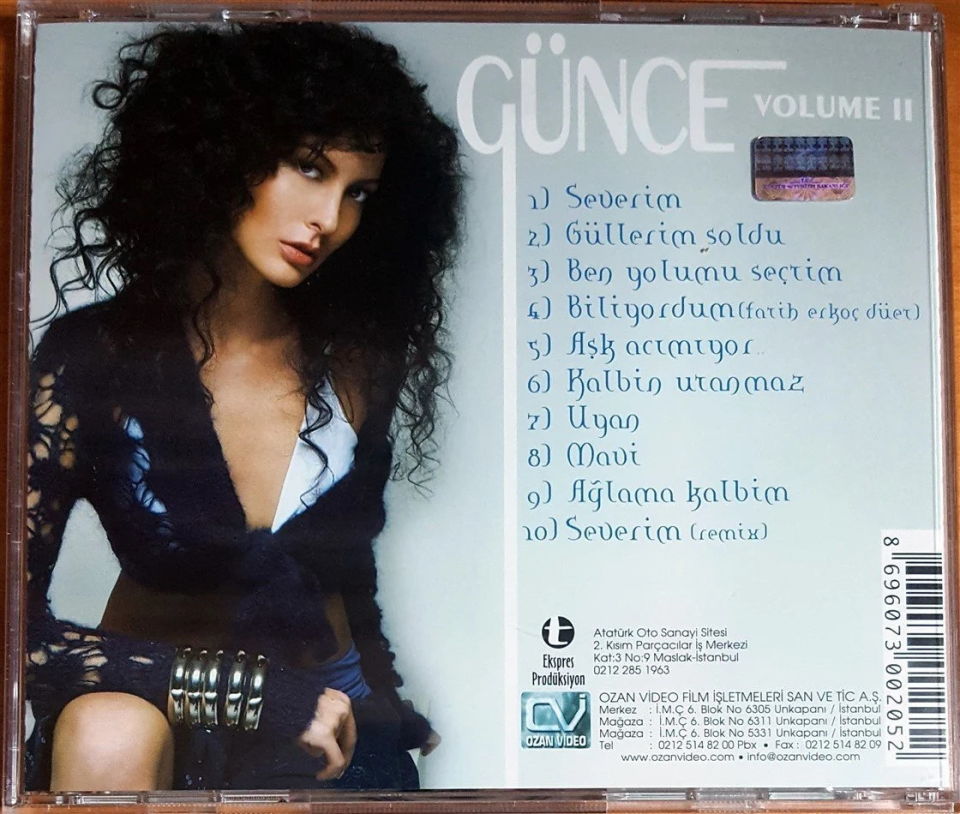 GÜNCE KORAL - VOLUME II (2006) CD AMBALAJINDA SIFIR (FATİH ERKOÇ İLE DÜET)