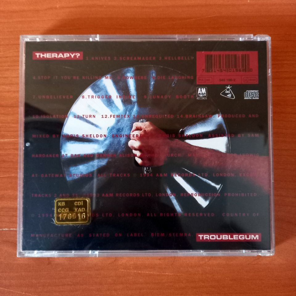 THERAPY? – TROUBLEGUM (1994) - CD 2.EL