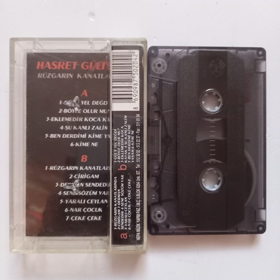 HASRET GÜLTEKİN - RÜZGARIN KANATLARINDA (1990) - KASET 2.EL