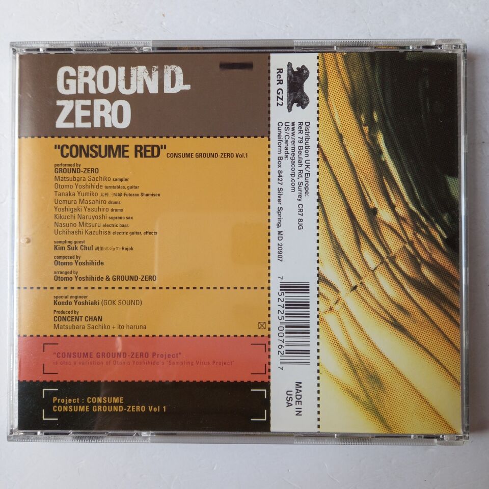 GROUND-ZERO – CONSUME RED (1997) - CD 2.EL