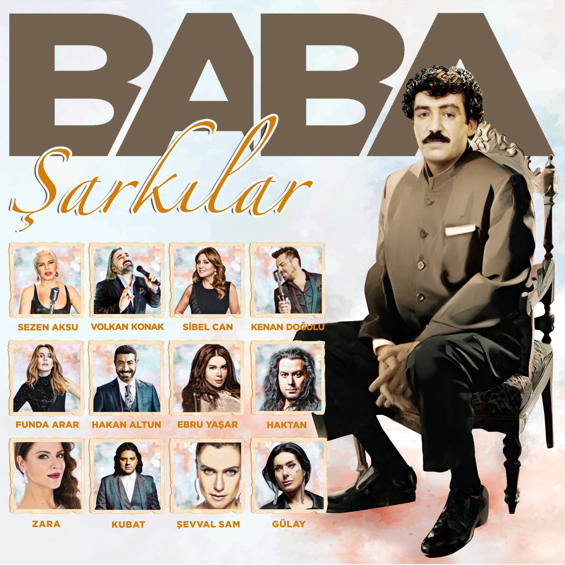 BABA ŞARKILAR (YENİ KAPAK TASARIMI) - MÜSLÜM GÜRSES SAYGI ALBÜMÜ / SEZEN AKSU, KENAN DOĞULU, VOLKAN KONAK, KUBAT, ŞEVVAL SAM - LP 2025 BASIM SIFIR PLAK