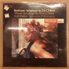 BEETHOVEN SYM.NO.5 / MOZART SYM.NO.40 ERICH KLEIBER LONDON PHIL. 1977 SIFIR PLAK