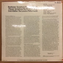 BEETHOVEN SYM.NO.5 / MOZART SYM.NO.40 ERICH KLEIBER LONDON PHIL. 1977 SIFIR PLAK