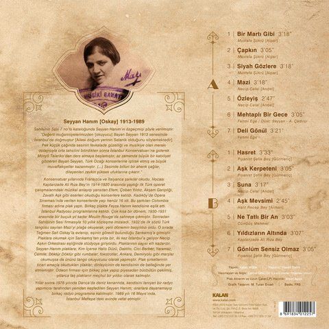SEYYAN HANIM - TANGOLAR (1996) - LP 2025 BASIM SIFIR PLAK