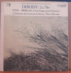 RAVEL: DADEBUSSY: LA MER, L'ORCHESTRE DES CONCERTS COLONNE, PIERRE DERVAUX - LP 2.EL PLAK
