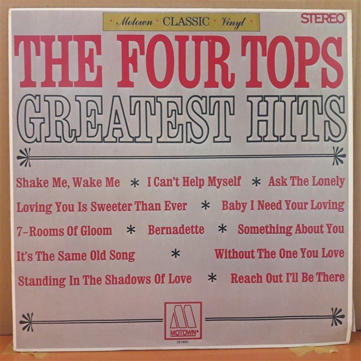 THE FOUR TOPS - GREATEST HITS (1967) - PLAK 2.EL
