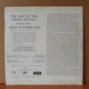 ART OF THE PRIMA DONNA VOL.1 & 2 / JOAN SUTHERLAND (1960) - 2LP 2.EL PLAK