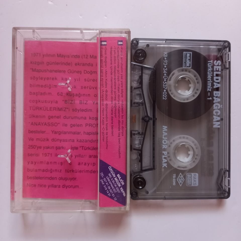 SELDA BAĞCAN - TÜRKÜLERİMİZ 1 (1993) - KASET 2.EL